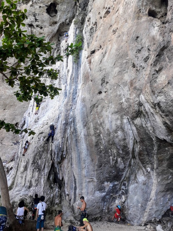 Phranang beach wall